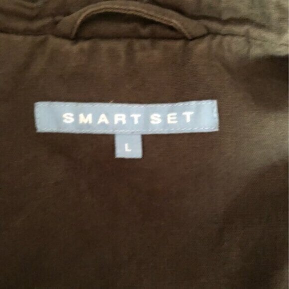 Smart Set Cotton Canvas Utility Jacket Women’s Sz Large - Picture 8 of 8